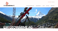 Desktop Screenshot of geowaerme.ch