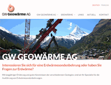 Tablet Screenshot of geowaerme.ch